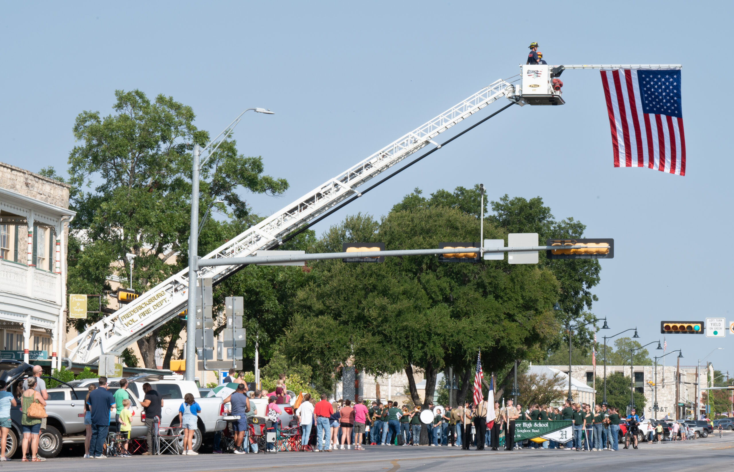 135th Gillespie County Fair Parade on the march Fredericksburg